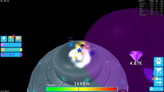 НАДУЛ ОГРОМНУЮ ЖВАЧКУ Симулятор жвачки Roblox! bubble gum simulator в Роблокс смотреть онлайн