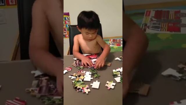 Makai the 3yr old puzzle wizard