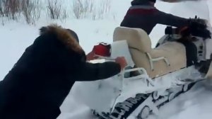 Снегоход Тайга с двигателем Сузуки F6A