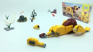 Lego MOC Saber-toothed Tiger Animal - Lego Creator 31112 Alternative build tutorial - Part 4