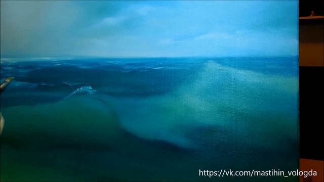 Живопись маслом Морской пейзаж Маслом Рисуем море маслом на холсте смотреть онлайн