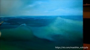 Живопись маслом Морской пейзаж Маслом Рисуем море маслом на холсте