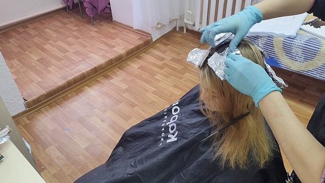 Мелирование+тонирование 8/71+8/76.