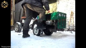 Самодельный мотоблок / минитрактор / зимний вариант для чистки дорог от снега