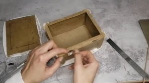 Шкатулка из картона с интересным декором! DIY/Cardboard box with interesting décor ?
