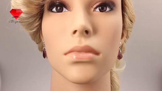 Bije.ru: Позолоченные серьги с фиолетовыми кристаллами Сваровски Guendolen (Гвендолен) смотреть онлайн