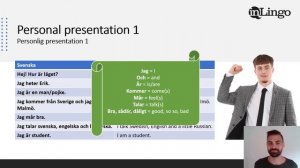 Swedish for beginners - Personal presentation