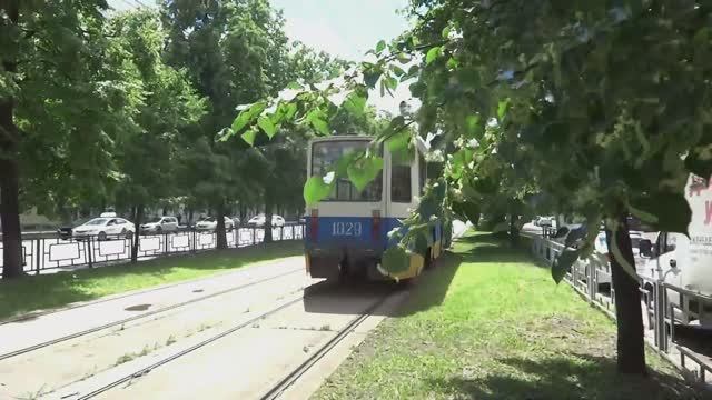 уфимский трамвай ктм (депо зорина  ул зорге электротранспорт россии . прогулка по городу 2022 г лето