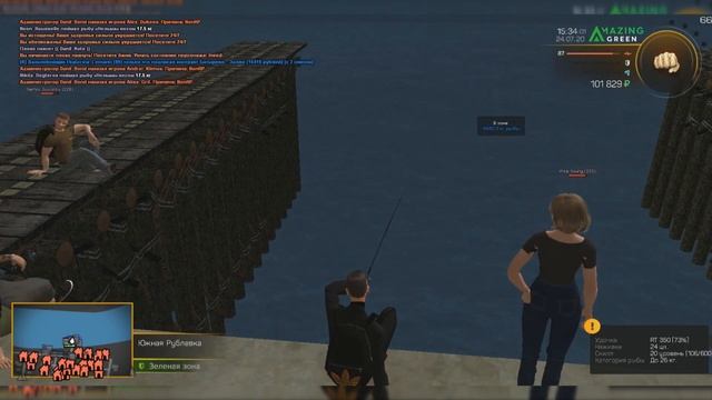 Сколько Можно Заработать На Рыбалке За 1 Час? На 10+ скилле | Amazing RP смотреть онлайн