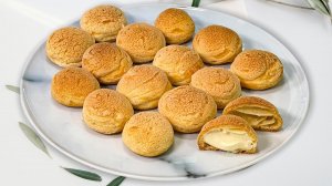 Круче Эклеров из детства! Заварные булочки ШУ с кракелином.