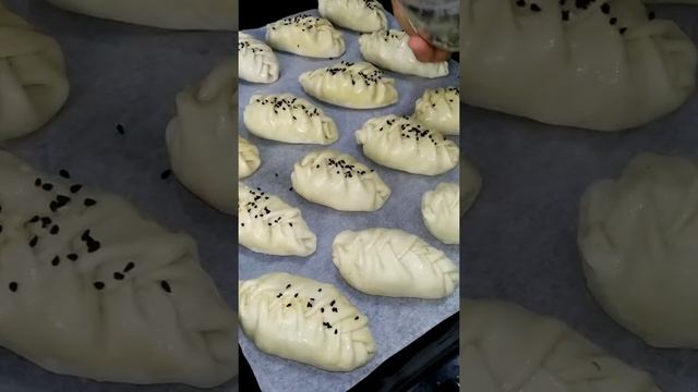 Супер слоеная и хрустящая самса!  Super flaky and crispy samsa!