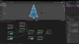 Ёлка - голограмма в Blender