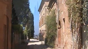 Hubert Lang: Die Strasse von Castelnuovo Berardenga nach Siena