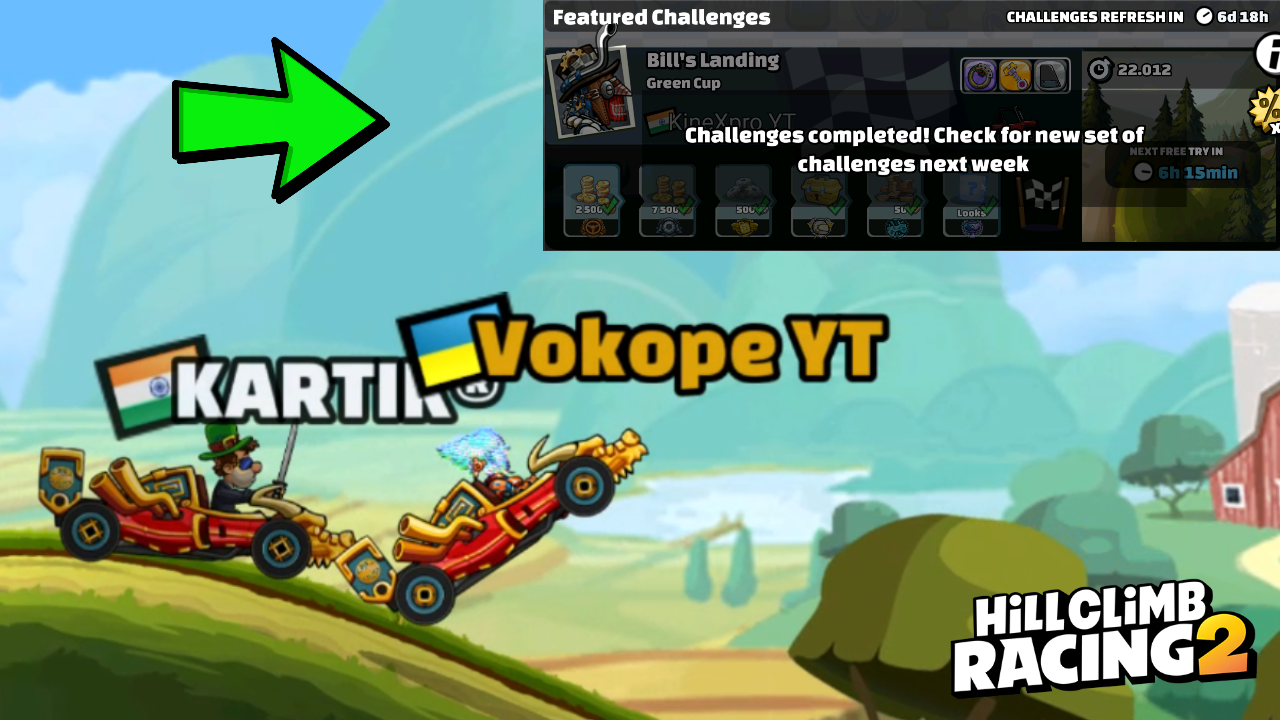 Hill Climb Racing 2 - FEATURED CHALLENGES #6 (Very Boring)