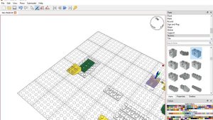 LeoCAD: 3D-модель "Парусник"(Sailboat)