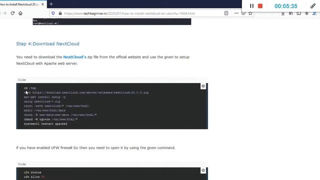 How to Install Nextcloud 20 on Ubuntu 16.04/18.04/20.04 LTS смотреть онлайн