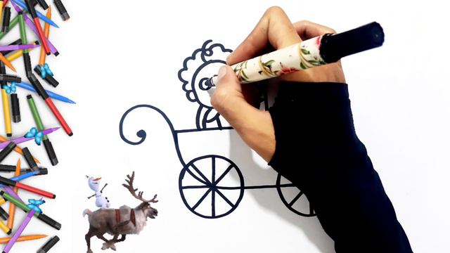 Cara Menggambar & Mewarnai STROLLER BAYI | Seni Untuk Anak-anak | Kids Song | Kids Tv
