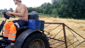 Волокуша для соломы на минитрактор