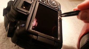 how to replace canon 60d back glass LCD screen cover