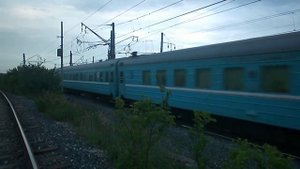 Электровоз ЧС7-250 с поездом №083Ц Караганда — Москва