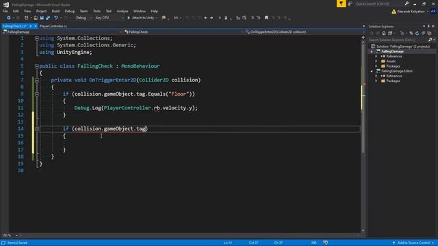 Падение с высоты - Unity легко смотреть онлайн
