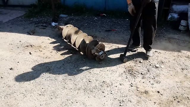 Ремонт шнека, замена центрального забурника !