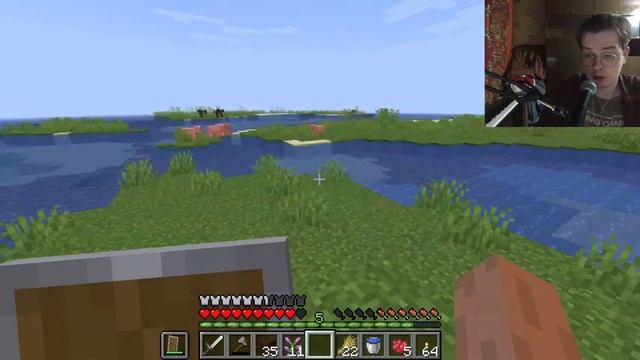 Деревня в океане в Minecraft | Одиночное выживание в ванильном майнкрафте без модов #3 смотреть онлайн