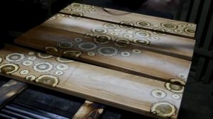 Новые фасады для комода (часть 2) - New facades for commode (part 2) Инкрустация фасадов срезами