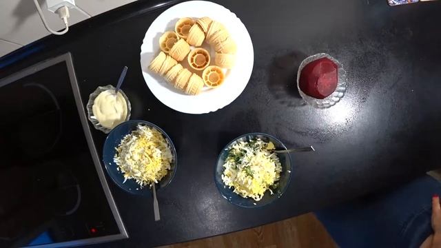 ТАРТАЛЕТКА С НАЧИНКОЙ! 2 ВИДА ТАРТАЛЕТОК! САМАЯ ЛЁГКАЯ И БЮДЖЕТНАЯ ЗАКУСКА!