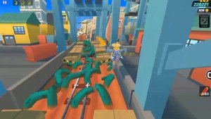 Играю за Элен в игре Сабвей сёрф(китайский). Режим: Хищные заросли(Сабвей сити 2022)