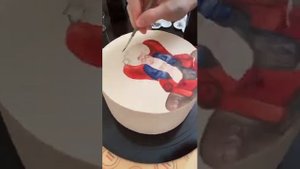 Акварельная Роспись торта от @suprunowa