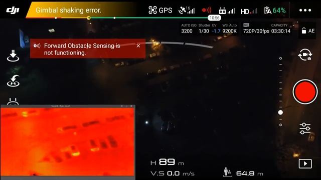 Ведение объекта с дрона оборудованым тепловизором смотреть онлайн