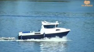 Спуск на воду катера "Вымпел 7000"