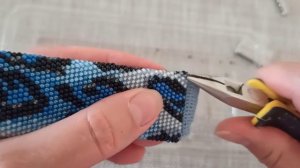 Как прикрепить магнитную застëжку на бисерный браслет