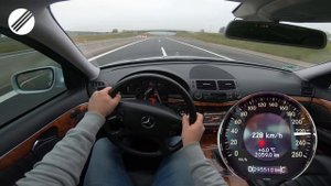 Mercedes-Benz E-Class E280 CDI W211 TOP SPEED DRIVE ON GERMAN AUTOBAHN ?