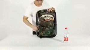 Складной рыболовный стул-рюкзак.