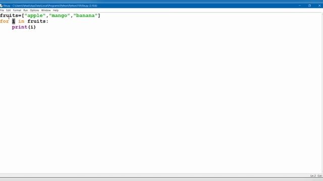 python for loop with an example program Urdu/Hindi смотреть онлайн