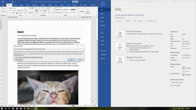 Belajar Microsoft Word Konversi Format File Word DOC ke DOCX смотреть онлайн