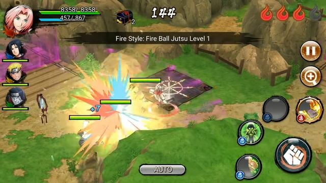 Как победить девятихвостого лиса (Кураму) в Naruto×Boruto ninja voltage