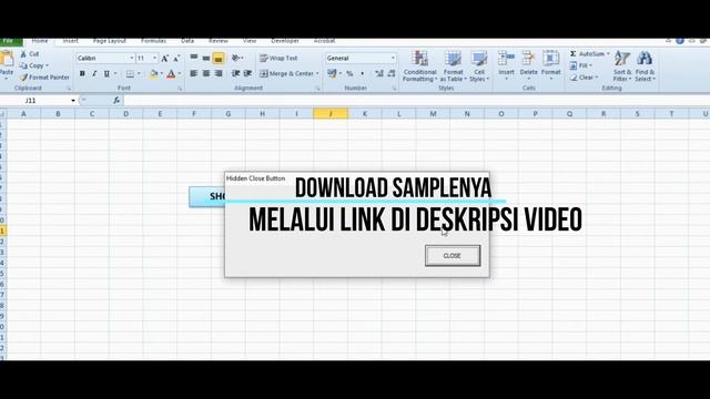 Menghilangkan CLOSE Button UserForm VBA Excel