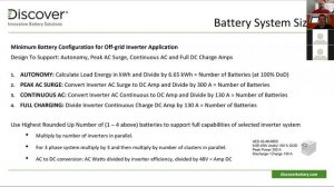 Webinar con Discover - En qué tipo de instalaciones son útiles las baterías Discover.