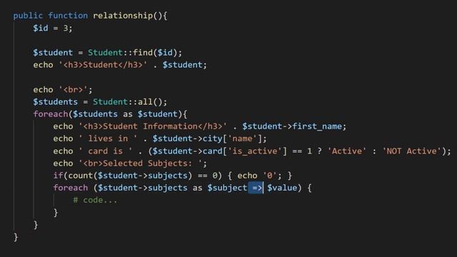 Eloquent Relationship Controller - Become a Master in Laravel - 13