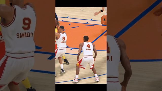 Kaede Rukawa Throws Down a Nasty Posterizing Alley-oop Dunk - NBA 2K23 Slam Dunk x Pokemon Team Mod