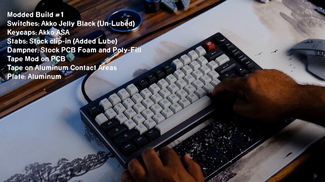 Akko MOD007 | Modded Typing Test | PE Foam, Tape Mod, and More смотреть онлайн