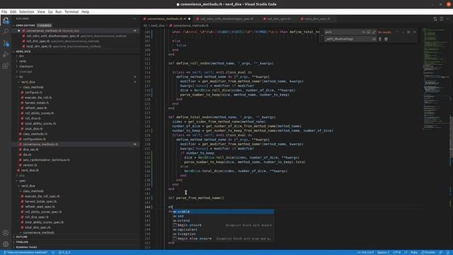 Codecast: Create a RubyGem 81: Refactor ConvenienceMethods - Part 3