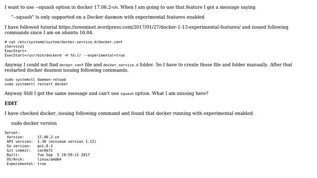 How to test experimental features in docker 17.06.2-ce? (2 Solutions!!) смотреть онлайн
