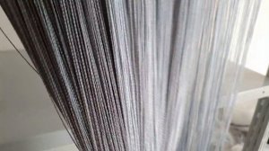 Нитяные шторы однотонные серые и темно-серые