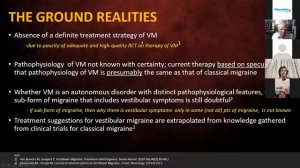 WEBNINAR ON VESTIBULAR MIGRAINE   28 08 2021