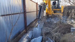 Демонтаж бетонного фундамента