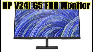 HP V24i G5 FHD Monitor, AMD FreeSync Technology, HDCP Support for HDMI (V24i G5, Black)